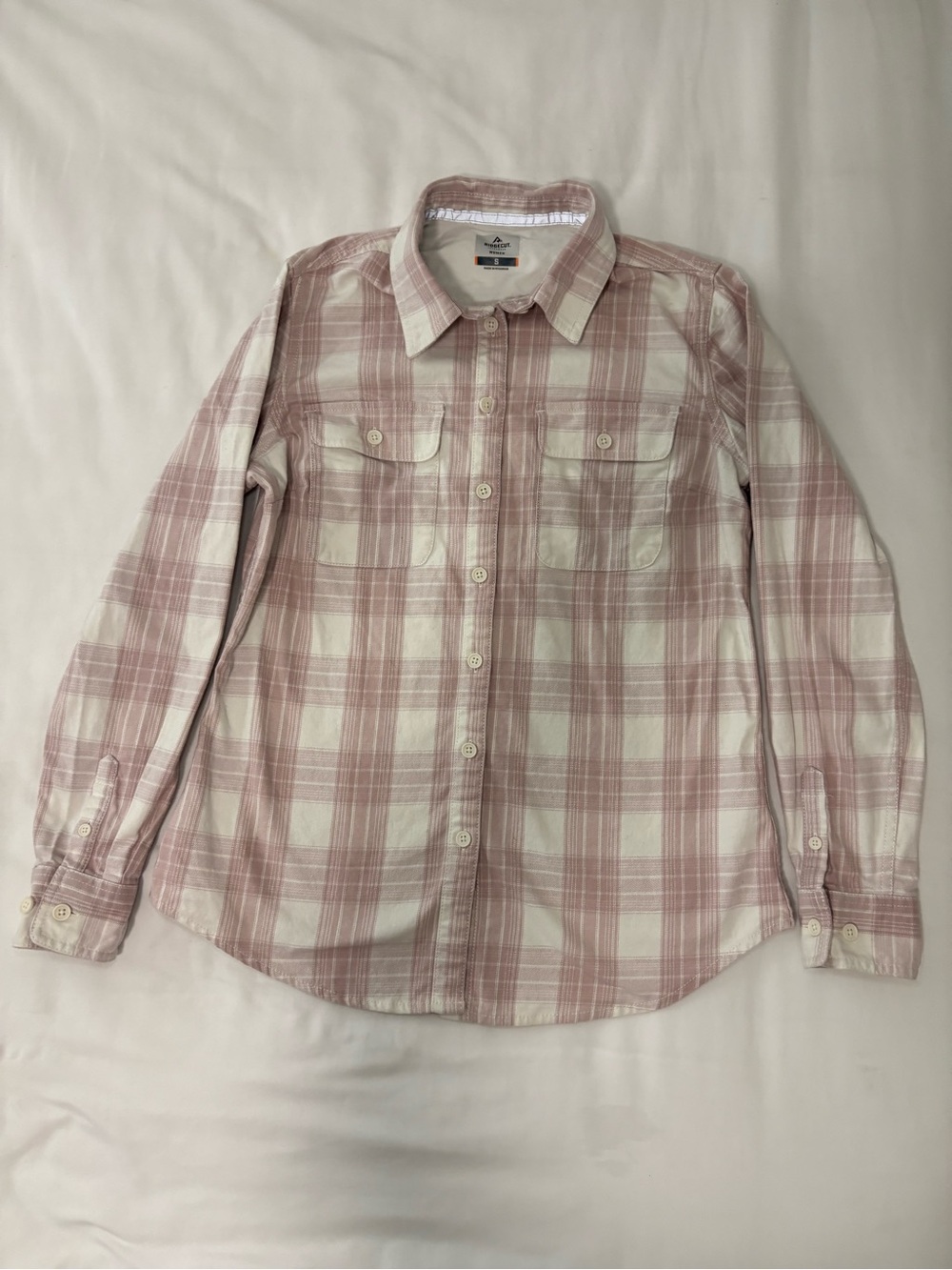 Ridge cut women’s pale pink work shirt